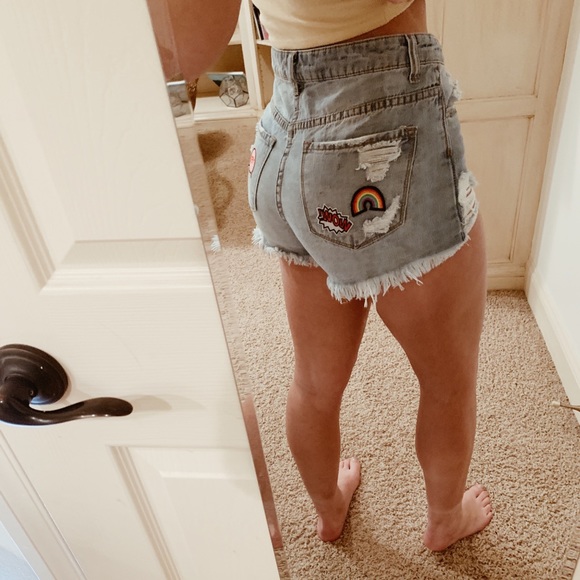 patches on shorts